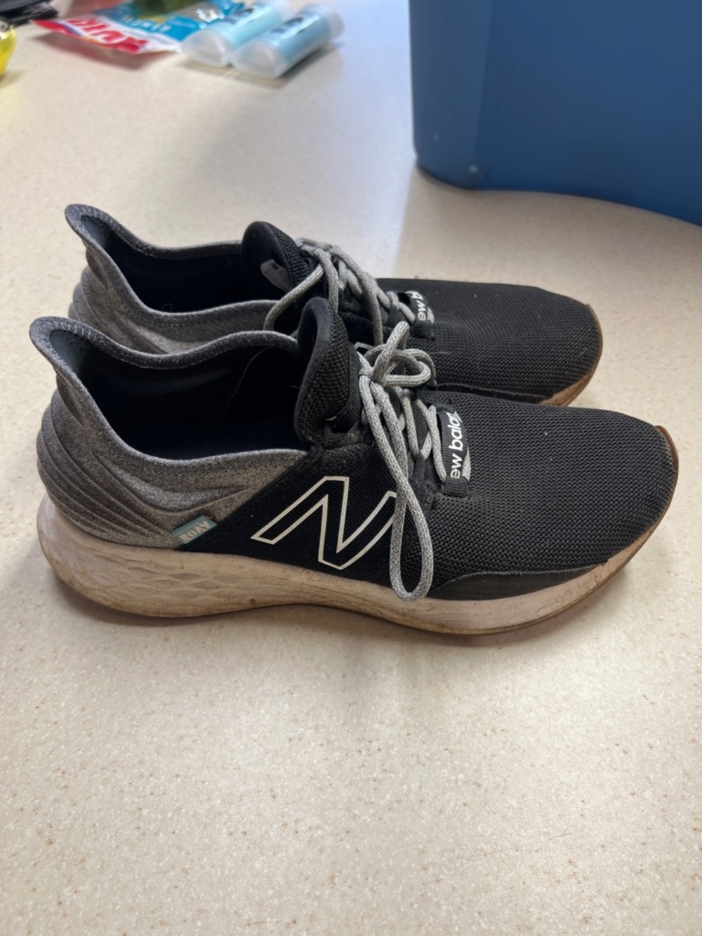 New Balance Black & Gray Athletic Sneakers